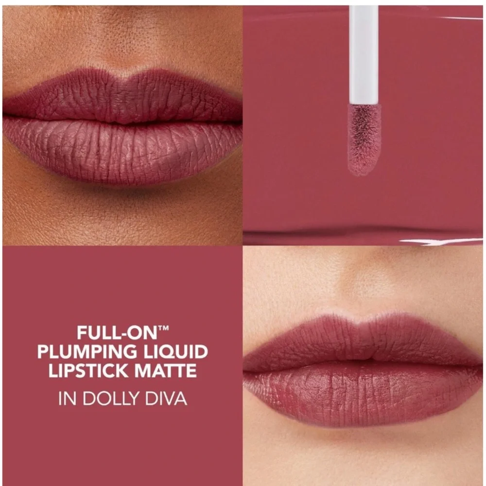 Buxom Full-On Plumping Liquid Lipstick Matte “Dolly Diva” Deluxe Trial